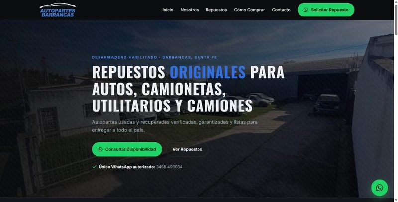 Pantalla de Sitio de consultas con flujo de compra